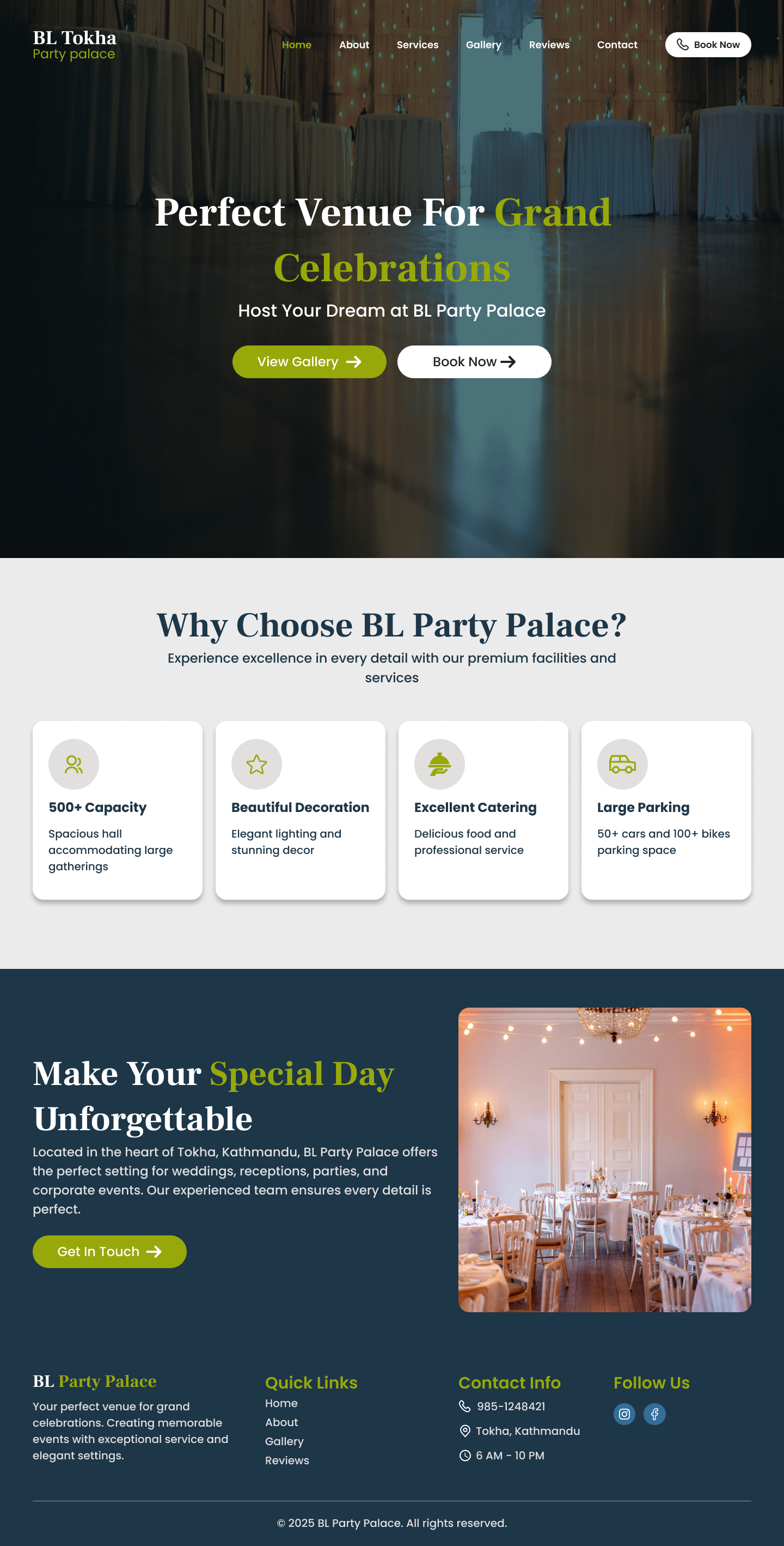 BL Party Palace Homepage